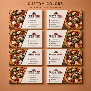 Biglietti da Visita Personalizzati per Pizzerie, Biglietti con <span class=keywords><strong>Foto</strong></span> di Cibo Stampate per Promozione del Brand di Pizzeria - Product Image 3