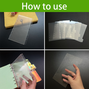 <span class=keywords><strong>Séparateur</strong></span> d'index A5 A6 A4 <span class=keywords><strong>Transparent</strong></span> PE 6 Étiquettes <span class=keywords><strong>Séparateur</strong></span> <span class=keywords><strong>de</strong></span> page Planche d'espacement <span class=keywords><strong>de</strong></span> papier intérieur Planificateur Carnet Reliure à anneaux <span class=keywords><strong>Séparateur</strong></span> - Product Image 3