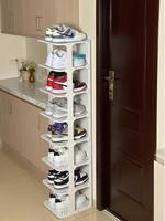 Système de présentation de chaussures modulaire en plastique, étagère empilable contemporaine, étagères à dégagement rapide, technologie pliable pour salon