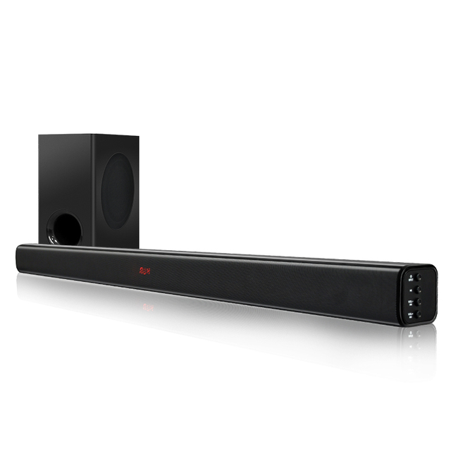 Oem Home Theatre System Led bluetooth Speaker 40W 2.1Soundbar System With Subwoofer for Smart TV