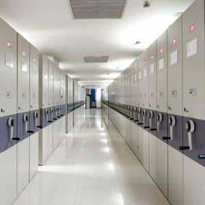 ตู้เก็บเอกสารเหล็กความหนาแน่นสูงตู้เก็บของแบบเคลื่อนย้ายได้ระบบชั้นวางมือถือสําหรับสมุดเอกสาร - Product Image 3