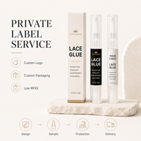 Fabricant de colle transparente pour dentelle avec logo personnalisé et emballage à marque privée pour les marques de perruques e-commerce