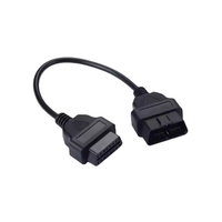 Câble d'extension OBD2 16 broches mâle-femelle de type rond pour outils de diagnostic de véhicules