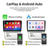 GPS de voiture 9 pouces pour lecteur multimédia avec Android Auto & CarPlay, commande au volant DSP, caméra, FM, WiFi, BT pour Alphard 2002-2011