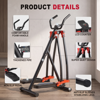 360 °   Appareil d'exercice elliptique Air Walker Glider Swing pour la remise en forme à domicile