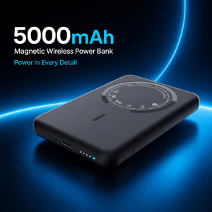 Batterie externe magnétique personnalisée avec logo, 5000 mAh, chargeur sans fil rapide 15 W, pack batterie mince pour <span class=keywords><strong>iPhone</strong></span> 18/17/16/15/14/<span class=keywords><strong>13</strong></span>/12 - Product Image 3