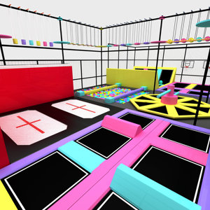 Cheap Children's Indoor Playground Equipment Kids Indoor Playground With Ball Pool <b>Trampoline</b> - Product Image 5