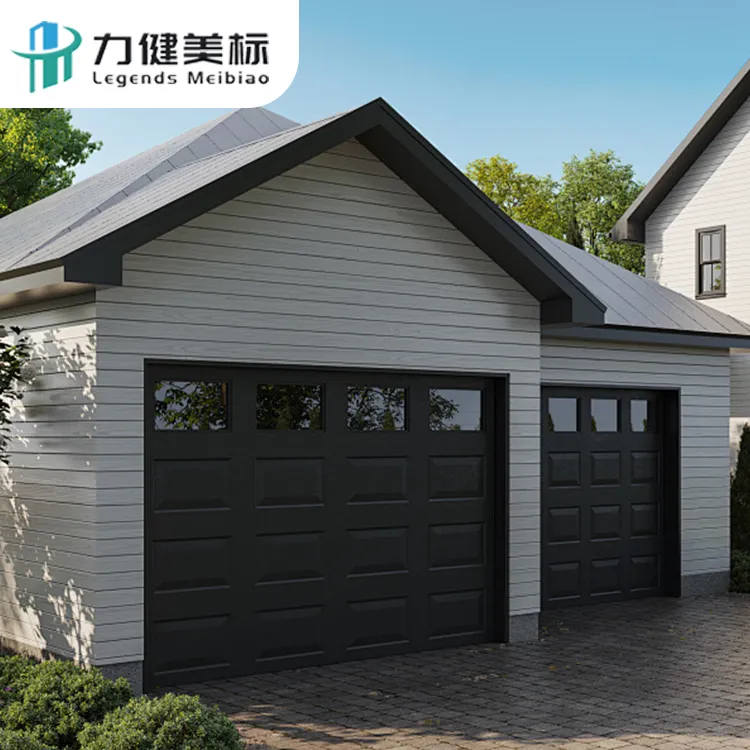 Aluminum alloy villa garage door anti-theft perspective electric flap roller shutter home garage flap door