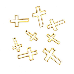Fornituras de Joyería Geométricas Huecas de Acero Inoxidable, Formas Mixtas H1065 para Collares, Pendientes y Colgantes - Product Image 2