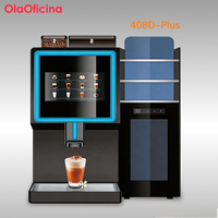 Distributeur automatique de café commercial 408D-Plus, version lait frais, avec paiement par code QR et extraction automatique