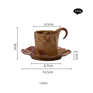 แก้วกาแฟเซรามิคหรูหราคุณภาพสูงสำหรับใช้ในบ้านและสำนักงาน ขายส่ง - Product Image 4