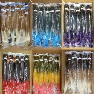 Venta al Por Mayor Paquetes de 1, 2 o 3 Extensiones de Cabello <span class=keywords><strong>Kanekalon</strong></span> Preestirado <span class=keywords><strong>para</strong></span> <span class=keywords><strong>Trenzas</strong></span> <span class=keywords><strong>para</strong></span> Personas de Raza Negra - Product Image 1