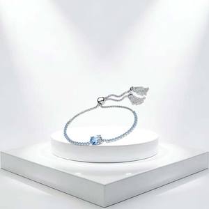 Nuevo 2026 Pulsera de tenis deslizante de Plata <span class=keywords><strong>925</strong></span> con Circonita, diseño de Corazón de Amor, Flor Púrpura, Planta y Abeja (estilo cuento), ideal como regalo y amuleto para fiestas - Product Image 3