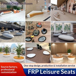 Seat Shopping Mall Leisure Chair Pebble Stool Commercial Beautiful Display Letter Chair Outdoor Square Resting Chair Guangdong - Product Image 5