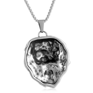 Collar con Colgante de León en Acero Inoxidable Plateado, Diseño de Cabeza de Animal, Joyería de Moda para Hombre, Cadena de 3.0*60cm - Product Image 2