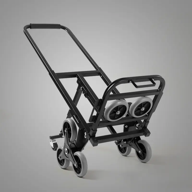 Uni-Silent 150kg Hand Cart Folding Trolley Cart Warehouse Foldable Climbing Luggage Cart FHT150-6S