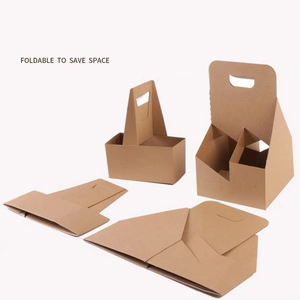 Portavasos Desechable Personalizado para Bebidas, Portavasos Reciclable para Llevar para Tiendas de Jugos, Leche y Té - Product Image 4