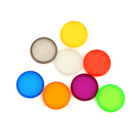 Disques en plastique RINGNOTE 28 mm (1,1 pouce) – Lot de 1000 – Transparent et multicolore – Pour carnets et agendas à reliure disque