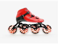 Patins de Vitesse à Grandes Roues en Fibre de Carbone Patins en Ligne pour Adultes et Enfants Chaussures de Compétition de Vitesse