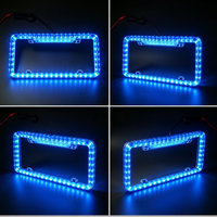 Trontech – éclairage de plaque d'immatriculation LED, taille standard américaine, étanche IP65, 6 couleurs, clignotant de frein et de marche arrière, 3 en 1, 12V, ajustement universel