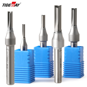 Tideway A1 cấp công nghiệp <span class=keywords><strong>TCT</strong></span> thẳng dao 1/4mm Shank điện gỗ phay cắt tỉa máy tùy chỉnh OEM khắc khe cắm - Product Image 2