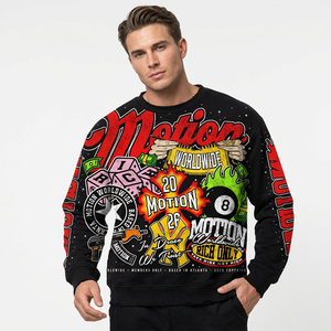 Factory Direct Men's Long Sleeve T-Shirt <b>Black</b> Streetwear Print Jersey O-Neck Regular Fit - Product Image 6