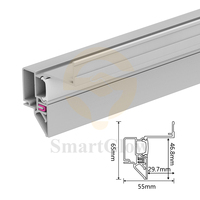 Plafonds tendus à prix compétitif, design dissimulé, bandes LED encastrées noir et blanc, profil mural d'éclairage, Ouzbékistan, Russie, plafonds tendus