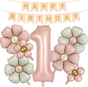 Custom Metallic Foil <b>Balloon</b> Eco-Friendly Matte Flower <b>Bear</b> Birthday <b>Balloon</b> Sets Arrangement Photo Props Bulk Wholesale - Product Image 1