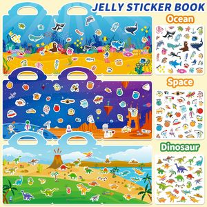 6 Sets de Libros de Pegatinas Reutilizables para Niños Pequeños de 3 a 6 Años, Libro de Pegatinas de Gelatina para Niños, Juguetes de Actividades con Pegatinas de Viaje - Product Image 5