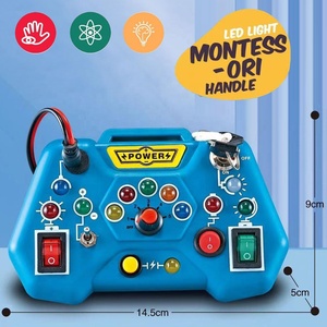 Tableau d'activités Montessori pour tout-petits avec lumières LED, interrupteur électrique, <span class=keywords><strong>jouet</strong></span> éducatif précoce - Product Image 2