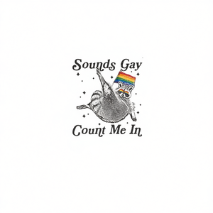 Camiseta de manga larga Sounds Gay Count Me In Raccoon Lgbt Pride - Product Image 2