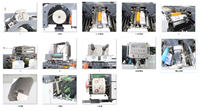 Nouvelle machine d'impression flexographique automatique en ligne à 8 couleurs de type pétale ZBRY-350/450 pour l'impression d'étiquettes sur sacs en papier, 180 m/min