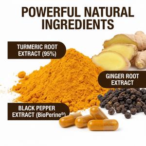 Cápsulas de Extracto de Cúrcuma Silvestre OEM con <span class=keywords><strong>Pimienta</strong></span> <span class=keywords><strong>Negra</strong></span> y Jengibre, 95% Curcuminoides, Alta Absorción, Certificado GMP, Apoyo para las Articulaciones - Product Image 2