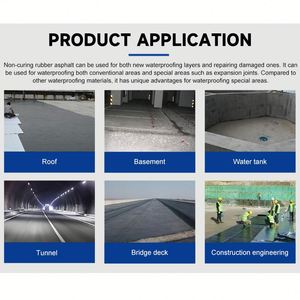 Good Price Water Accumulation on Roof Basement Balcony Floor Crack Leak Repairing Non-curing <b>Rubber</b> Asphalt Waterproof Coating - Product Image 2