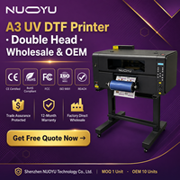 Printer UV DTF A3 Baru Tegangan Ganda 110V 220V Kompatibel Seluruh Dunia Mesin Pengelupas Laminasi Otomatis Kepala Ganda Tinta UV