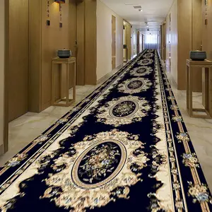 Wholesale Carpet Luxury 5 Star Corridor Hotel Lobby Axminster Carpet Wall To Wall Print Moquette Carpets