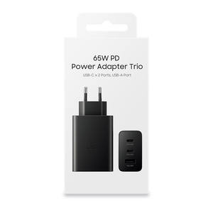 Pd <span class=keywords><strong>65W</strong></span> 3-พอร์ต USB C Super Fast Charger ของแท้ EP-T6530 Type-C PD อะแดปเตอร์แปลงไฟ <span class=keywords><strong>Trio</strong></span> สำหรับ <span class=keywords><strong>Samsung</strong></span> Galaxy S22 S23 ultra - Product Image 3