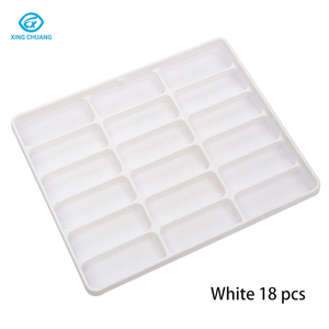 Estuche de exhibición de lentes ópticas de plástico duradero de 15 parcelas, caja de almacenamiento de gafas de sol blancas, soporte organizador de exhibición - Product Image 5