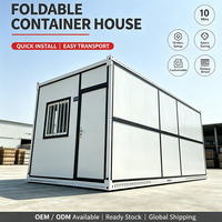 Casa Contenedor Prefabricada, Casa Contenedor Desmontable de 20FT 40FT, Edificio Modular de Acero de Ensamblaje Rápido para Oficina en Obra/Dormitorio, Aprobado por CE