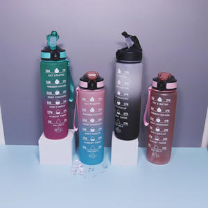 750ml givré couleur progressive PC extérieur cyclisme bouteille d'eau couvercle en plastique infuseur fonction accès direct magasin de sport Commercial - Product Image 3