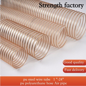 Factory Outlet Durable Flexible Clear PU Colección de extracción de polvo Carpintería Vacío Alambre de acero <span class=keywords><strong>Manguera</strong></span> de plástico Colector de polvo - Product Image 3