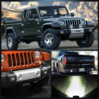 Nouveau 12V/24V pièces et accessoires automobiles voiture LED carré lumière de travail tout-terrain barre avant lumière aluminium faisceau d'inondation lumière auxiliaire