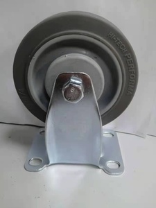 Quảng Đông Caster Nhà Máy Trung-Duty Chất Lượng Tốt Đôi Mang Bóng Side Brake TPR Xe Đẩy Caster - Product Image 4