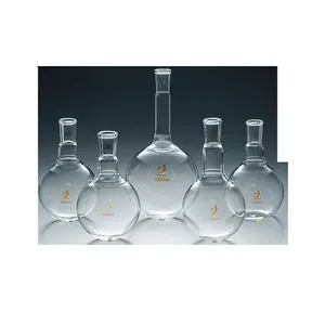 Customizable Length body diameter boiling scientific flask glass bottle