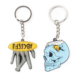 Promotional Customized Metal Enamel Keychain 2d/3d Custom Keychains Travel Souvenirs Gift Alloy <b>Key</b> <b>Chain</b> - Product Image 5