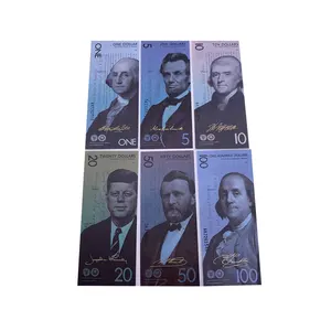 米国の元大統領記念紙幣1、5、10、20、50、100ドルのチケット紙幣とUVエフェクトコレクション