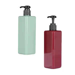 Wholesale Plastic Square Shampoo Empty Lotion Pump bottle spray bottle