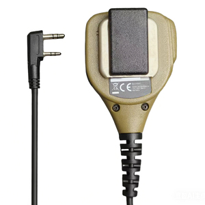 Micrófono de Altavoz Resistente con Botón PTT para UV5R UV17 UV82 para la Serie TK, Color Arena, Clasificación IP54, Rango de 0-10 km, Cable de 45 cm - Product Image 2