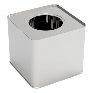 Lata cuadrada 5 LT Recipiente de metal para yogur 158x158 x H130 Mm 3 LT - Product Image 2