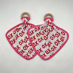 بطانية من ألياف الخيزران مخصصة بالجملة مع حلقة خشبية مجانية، ملابس أطفال مع بطانية متناسقة - Product Image 6